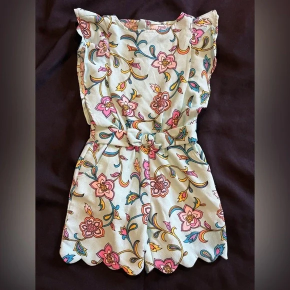 OshKosh B'gosh Floral One Piece - Pink and Blue - Picture 1 of 7